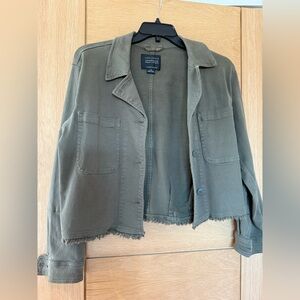 Anthropologie Olive Utility Jacket